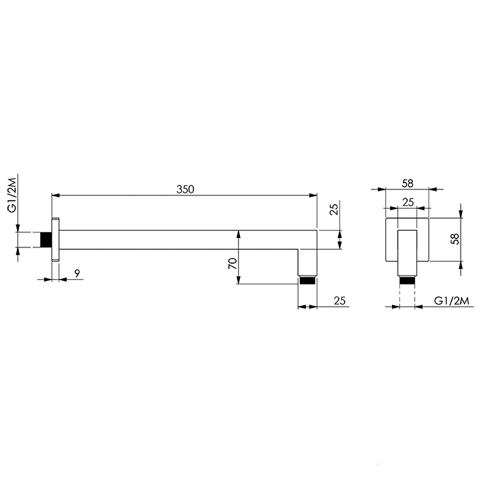 Держатель верхнего душа Cisal Shower DS01333021