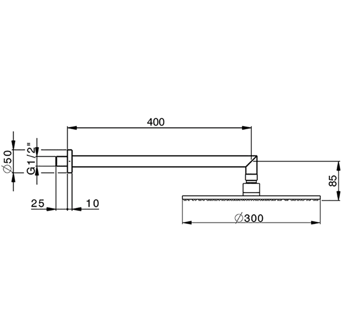 Верхний душ Cisal Shower DS01362040