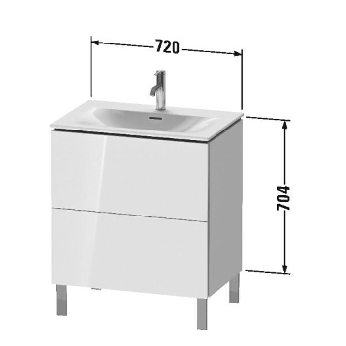 Тумба напольная Duravit L-Cube LC659602222 72x48