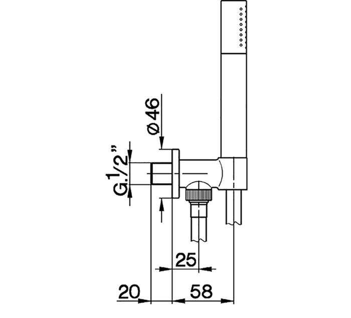 Душевой гарнитур Cisal Shower DS0188132B