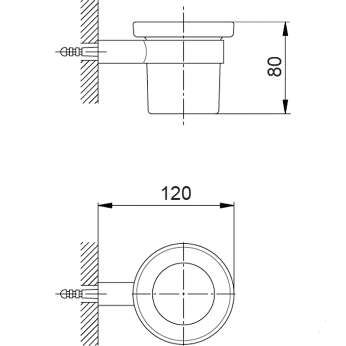 Стакан подвесной Cisal System SY09050021