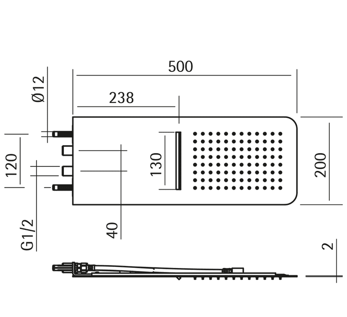 Верхний душ Cisal Xion DS016400D1