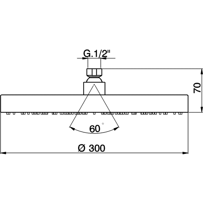 Верхний душ Cisal Shower DS01621021