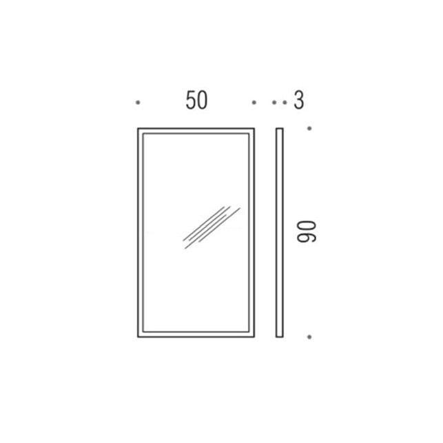 Зеркало в раме Colombo Design Fashion Mirrors B2043 50x90