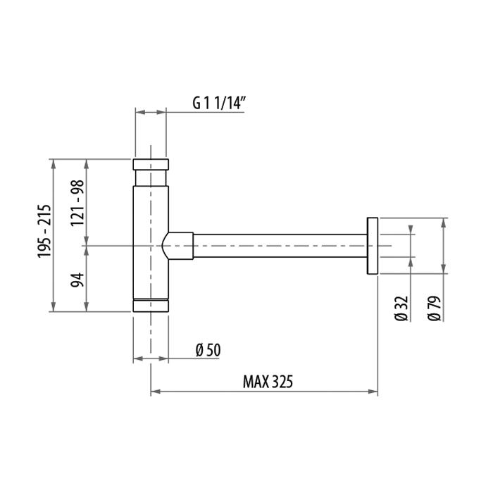Сифон Gattoni Accessori 0160/00C0 cr