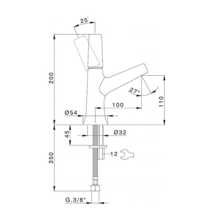 Смеситель для раковины Cisal Vita VI00054421