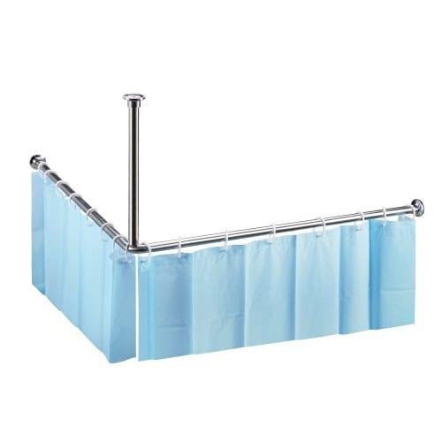 Штанга угловая для занавески для душа Bemeta Shower 101120042 90x90
