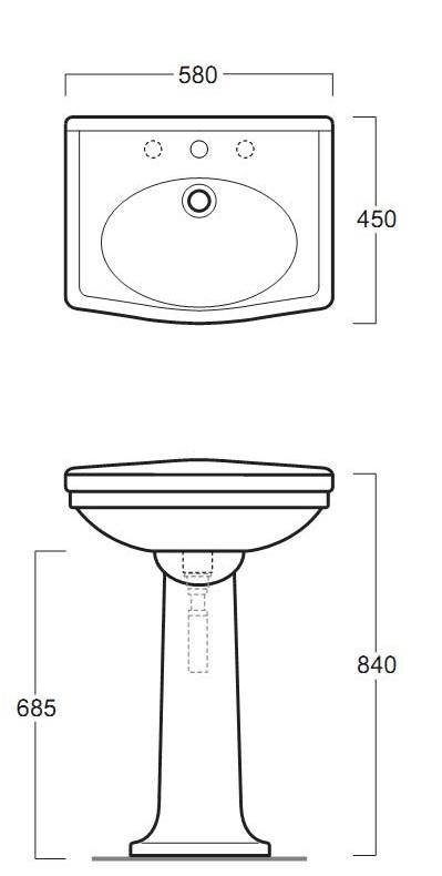 Пьедестал Simas Londra LO915bi