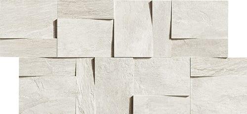 Мозаика Rex Ceramiche Ardoise Modulo Muretto 3d Blanc 739368 30x30