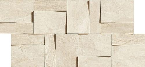Мозаика Rex Ceramiche Ardoise Modulo Muretto 3d Ivoire 739369 30x30