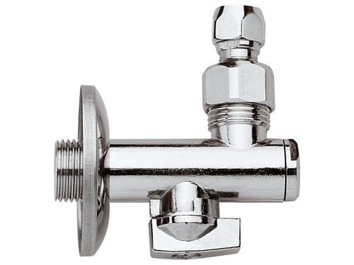 Кран угловой с отражателем Remer 123SN1210 (хром)