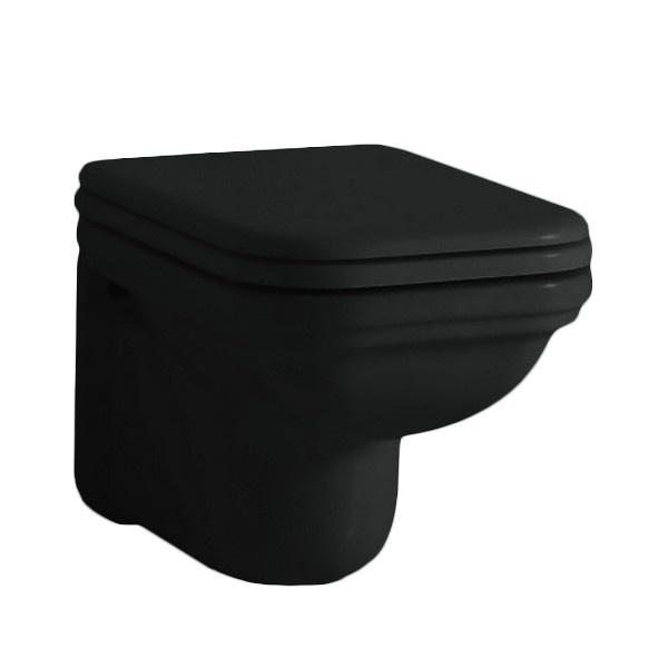 Унитаз подвесной Kerasan Waldorf 411504 nero 55х37