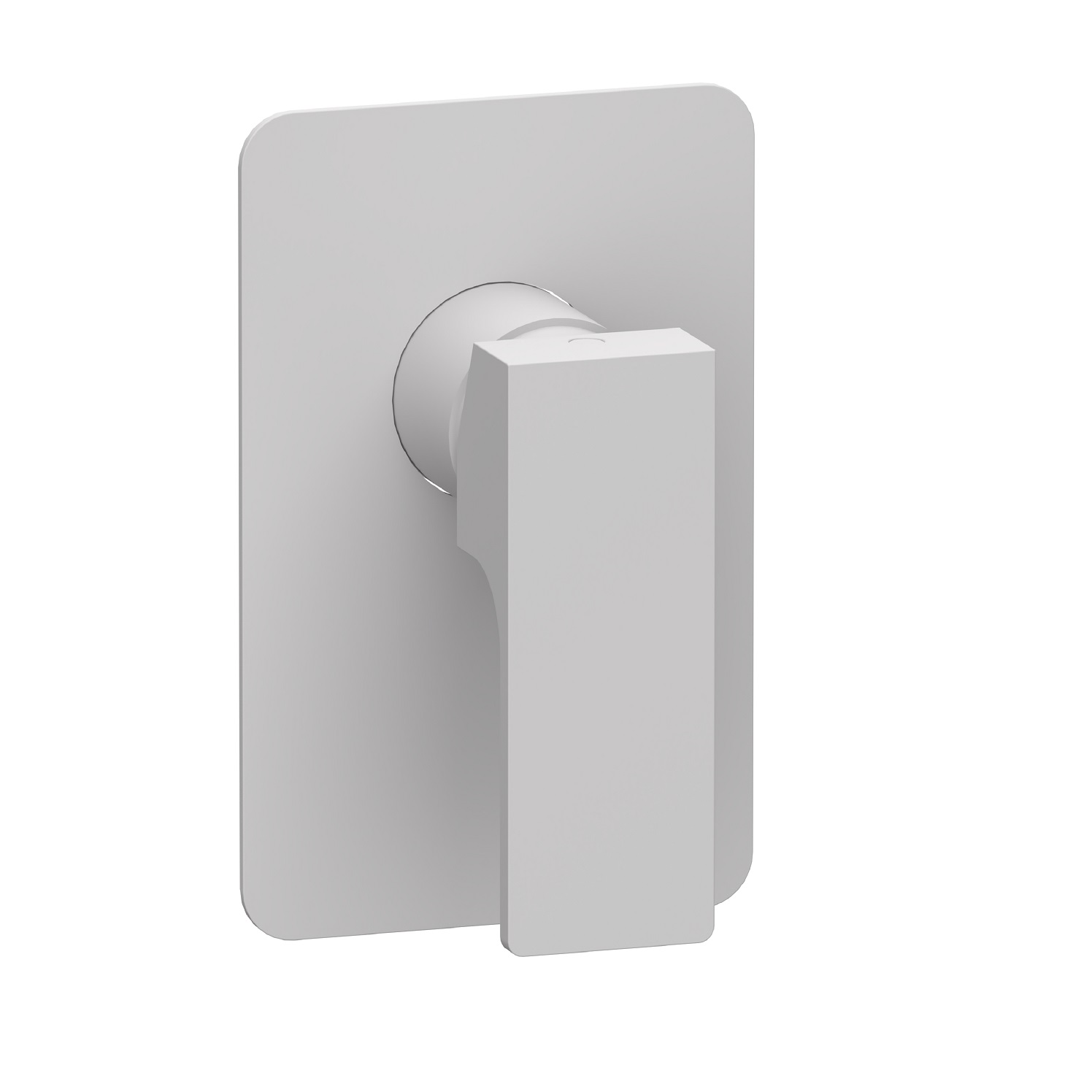 Смеситель для душа Remer Absolute Matt White AU30BO (белый матовый), скрытая часть в комплекте