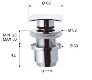 Автоматический донный клапан Remer 904SCC2114