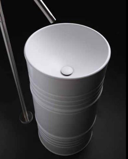 Раковина напольная Kerasan Artwork Barrel 4742K01 90х45