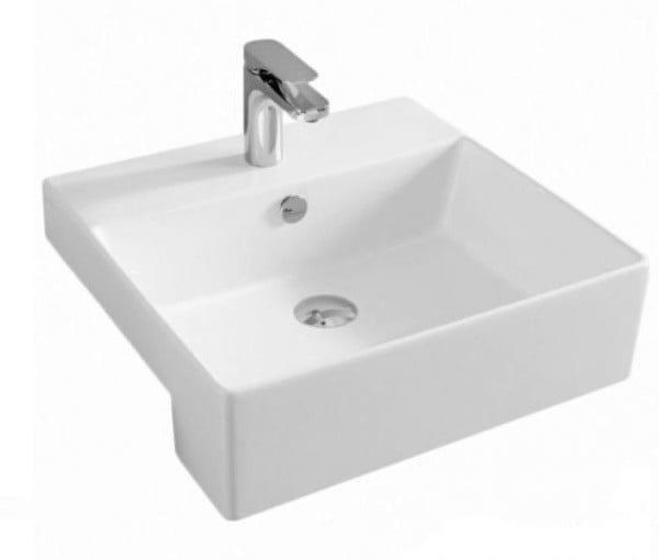Раковина полувстраиваемая Artceram Quadro QUL004 01 00 bi 50х48