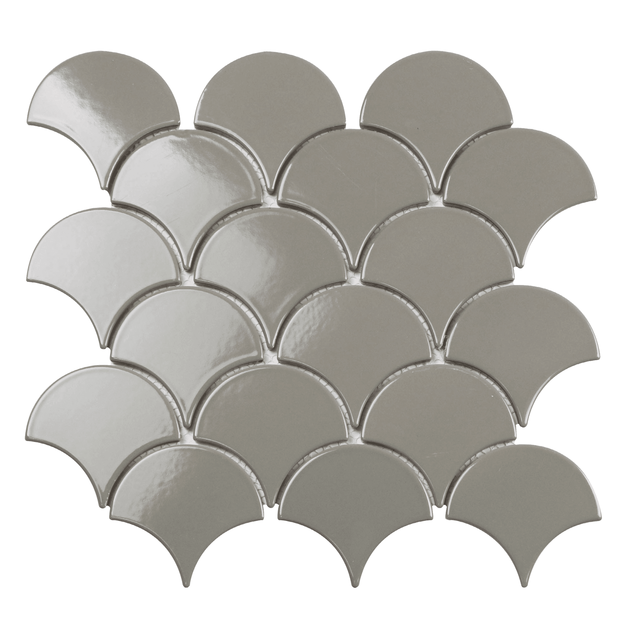 Мозаика Starmosaic Fan Shape Dark Grey Glossy (BF1312) 29.3х27.4