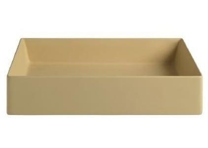 Раковина накладная Artceram Scalino SCL002 12 00 giallo zinco 55x38
