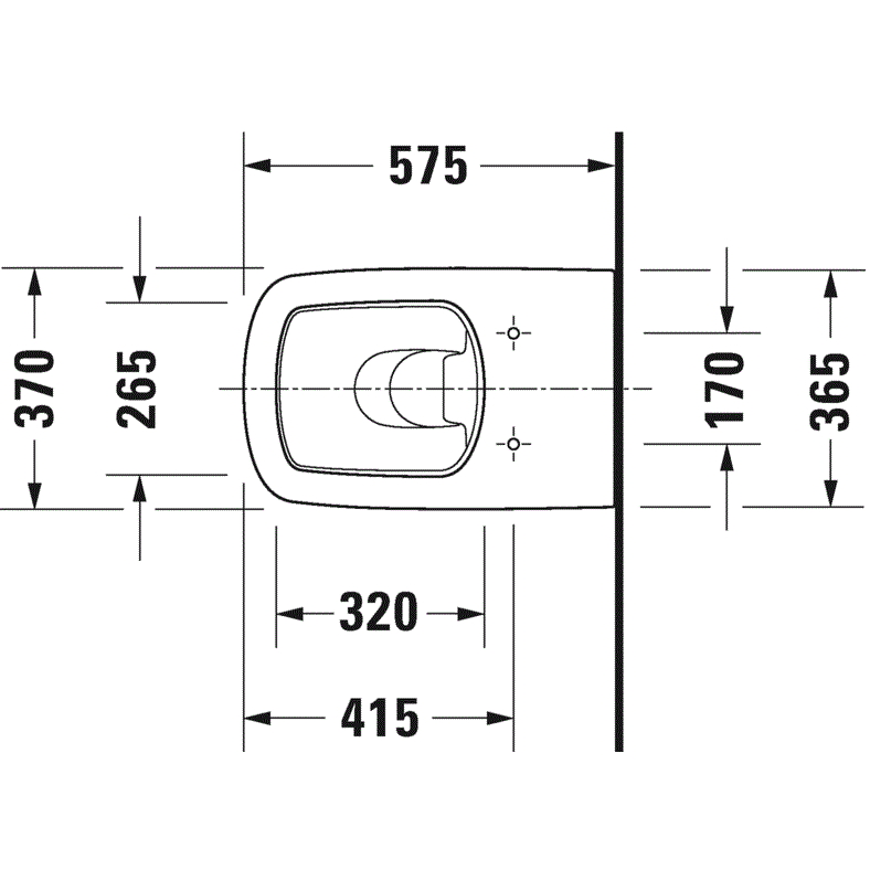 Унитаз напольный Duravit DuraStyle 2150090000 57x37