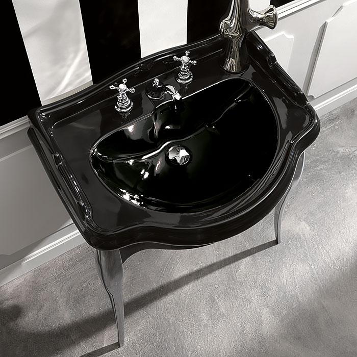 Раковина подвесная Kerasan Retro 104704*3 nero 73х54