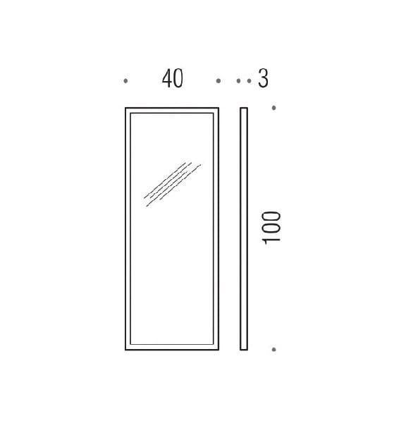 Зеркало в раме Colombo Design Fashion Mirrors B2040 40x100