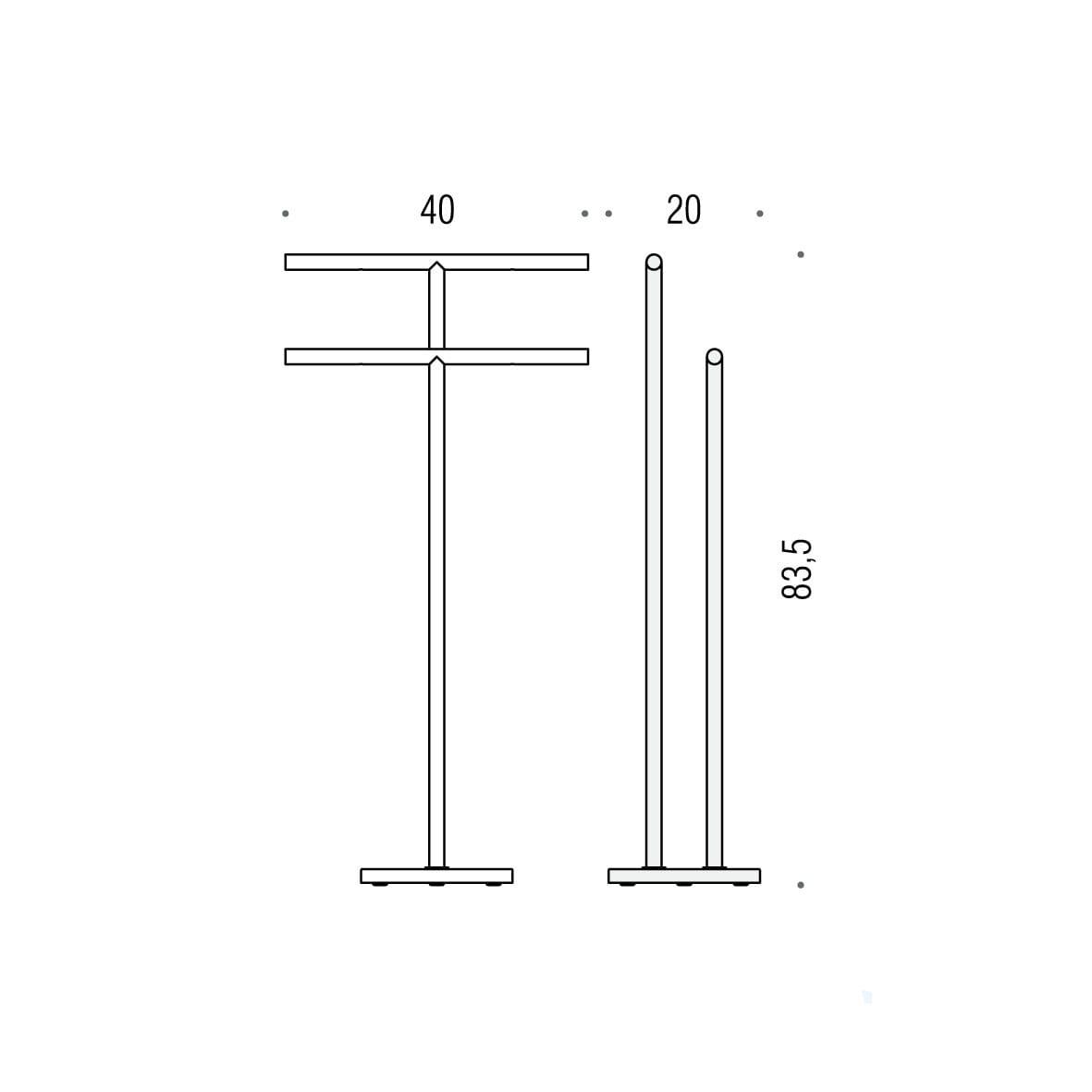 Стойка напольная Colombo Design Plus W4938