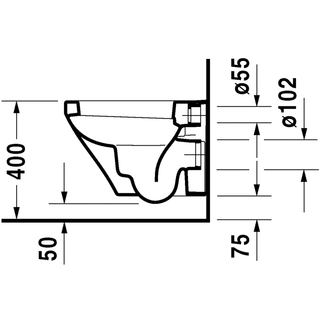 Унитаз компакт подвесной Duravit DuraStyle 2539090000 48x37