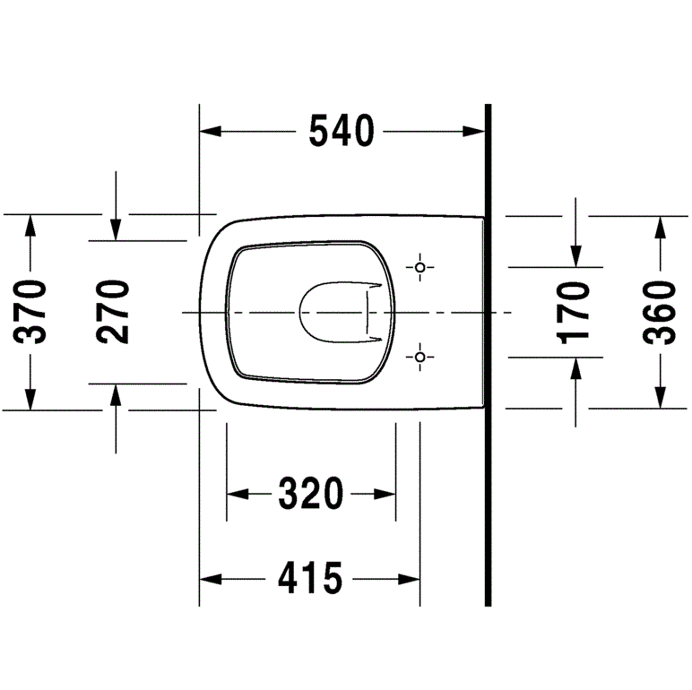 Комплект унитаз и сиденье Duravit DuraStyle 45520900A1 54x37