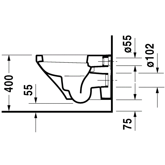 Унитаз подвесной Duravit DuraStyle 2552090000 54x37