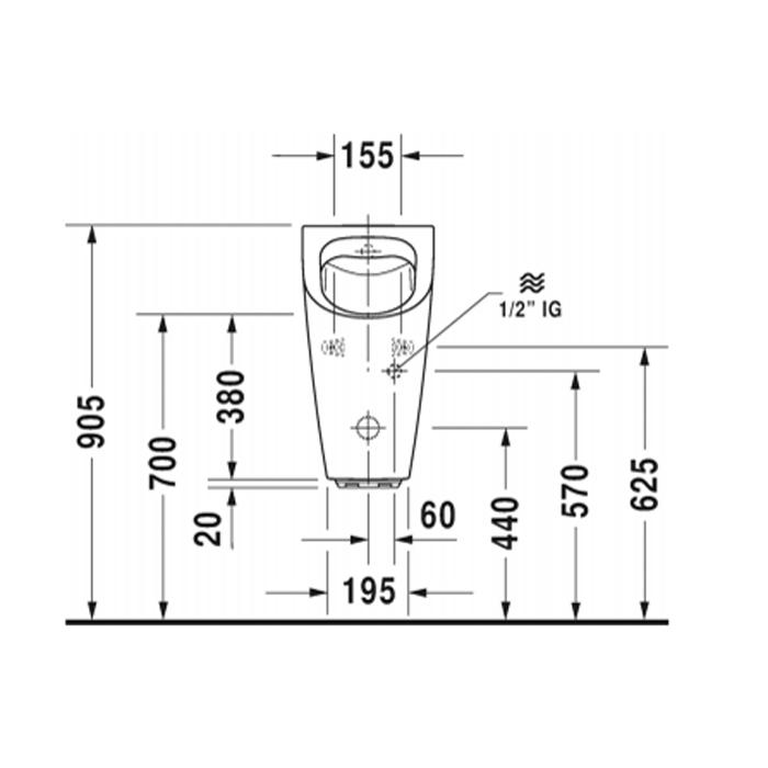Писсуар Duravit ME by Starck 2809310000 35x30