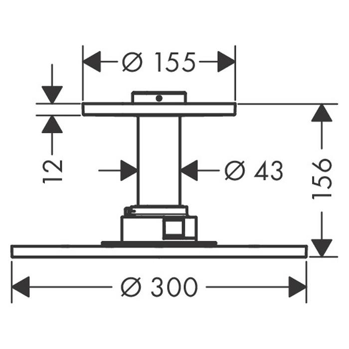 Верхний душ Axor ShowerSolution 35304000