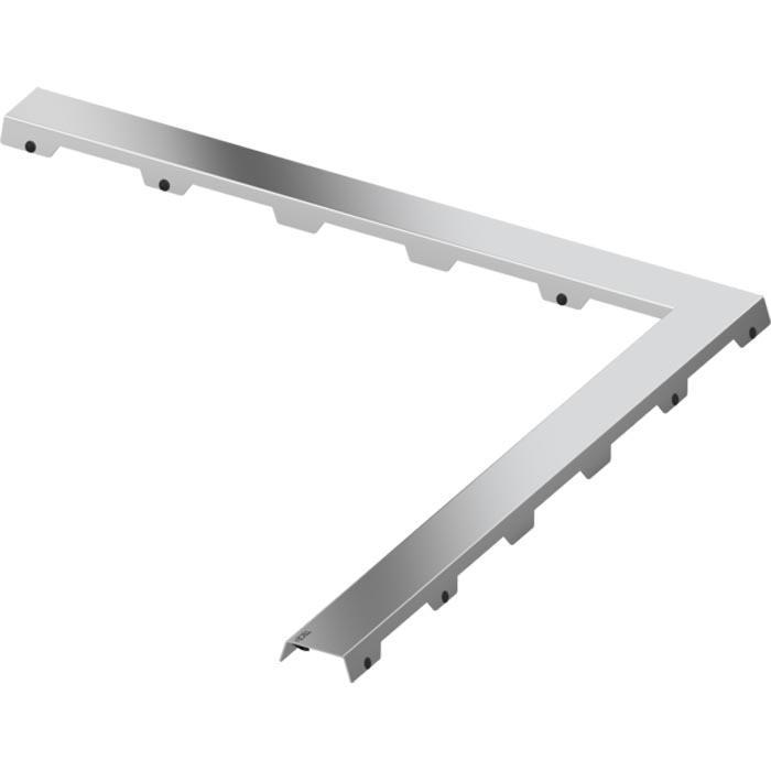 Декоративная панель  Tece TECEdrainlinе steel II для углового душевого канала 90° 611082 100x100 см.