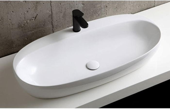 Раковина накладная Azzurra Elegance ELLA090440CMBI/(ECI90M bi)*1 90х44