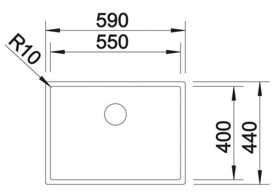 Мойка кухонная Blanco Claron 550-IF 521578 59х44