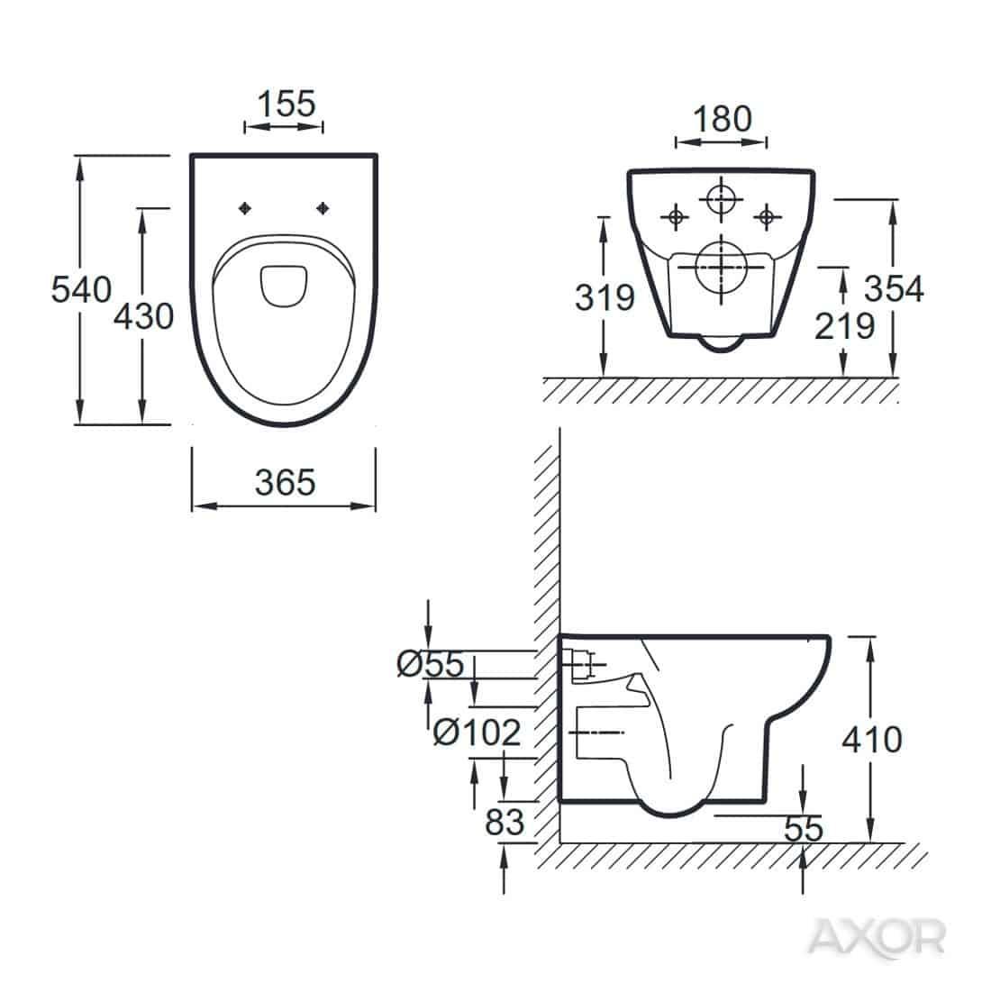 Унитаз подвесной Jacob Delafon Odeon Up E4570-00 54x36.5