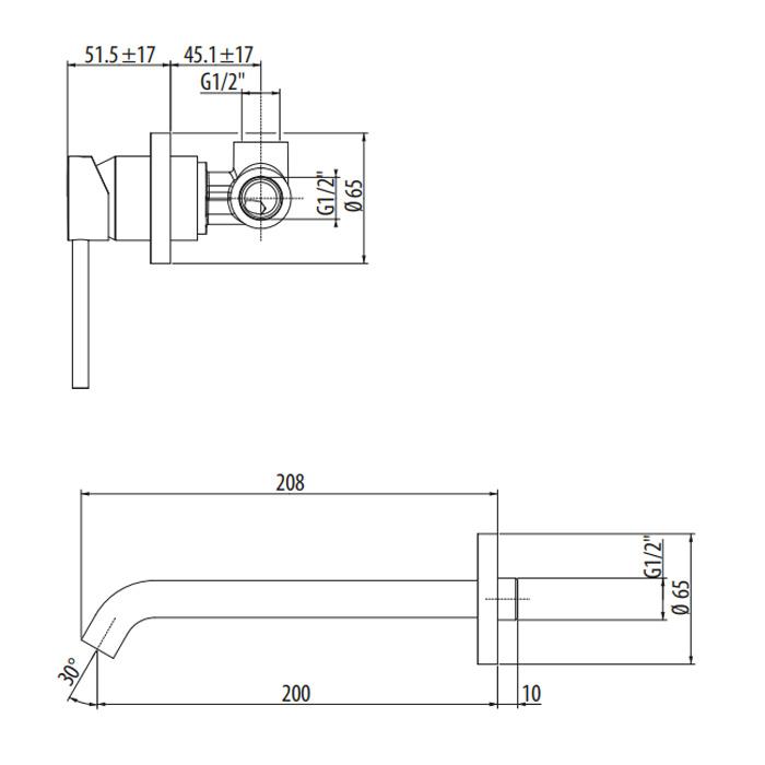 Смеситель для раковины Gattoni Circle Two Bianco Opaco 9137/91BO