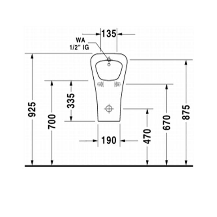 Писсуар Duravit DuraStyle 2806300007 34x30