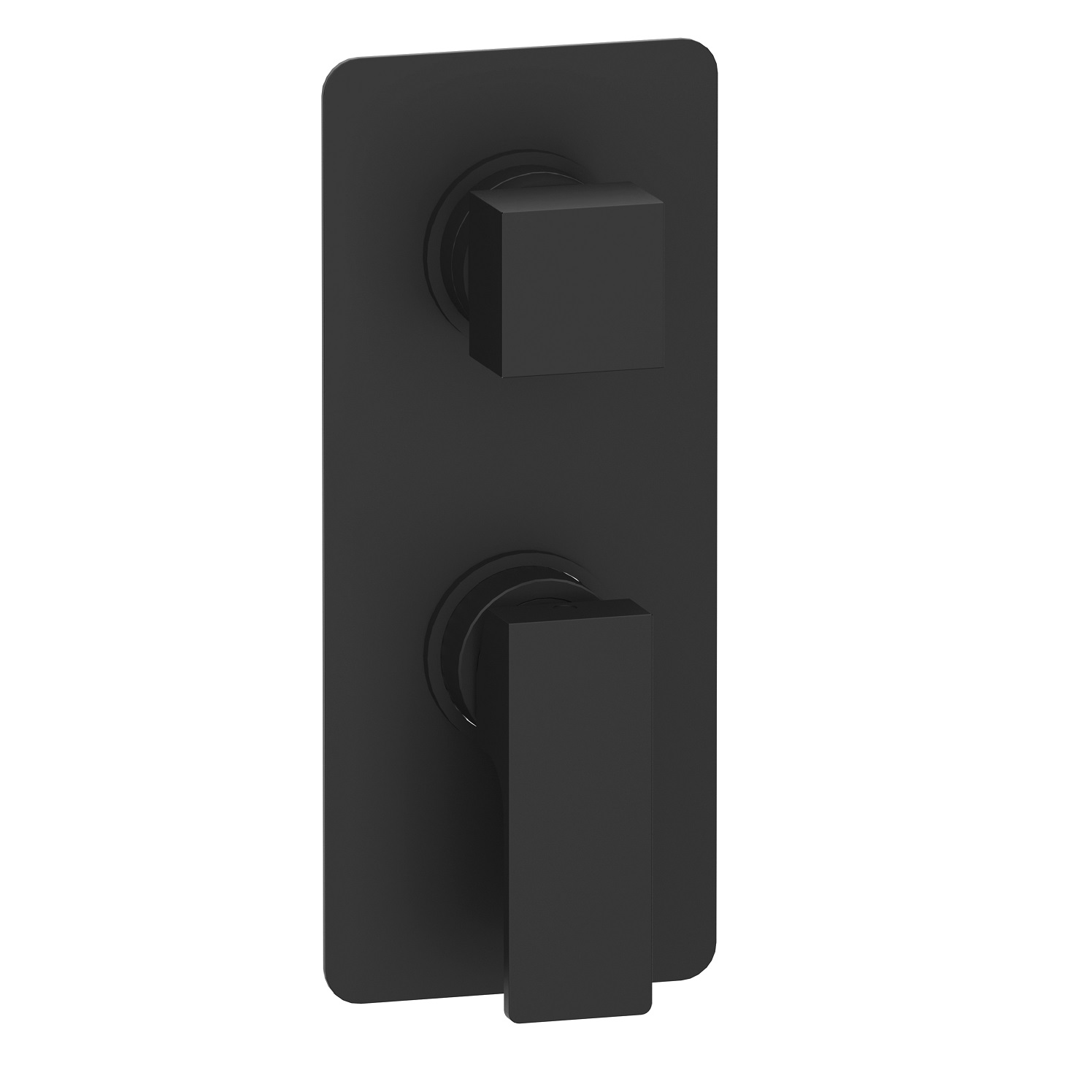 Смеситель для ванны и душа Remer Absolute Matt Black AU92NO (черный матовый), скрытая часть в комплекте