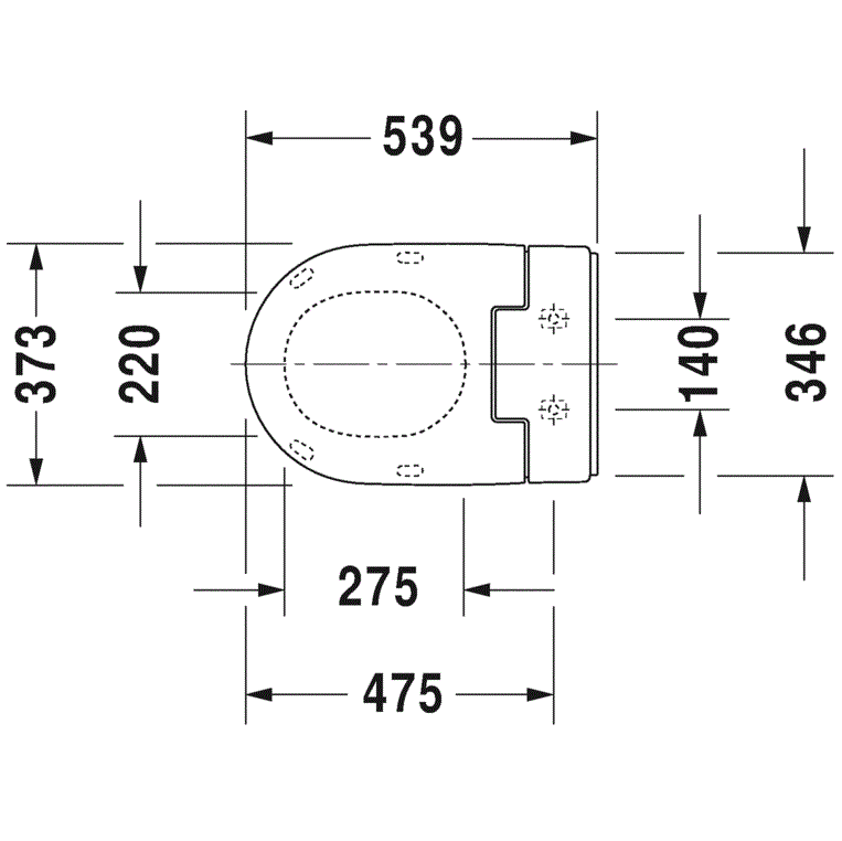 Сиденье Duravit ME by Starck SensoWash 611000002000300