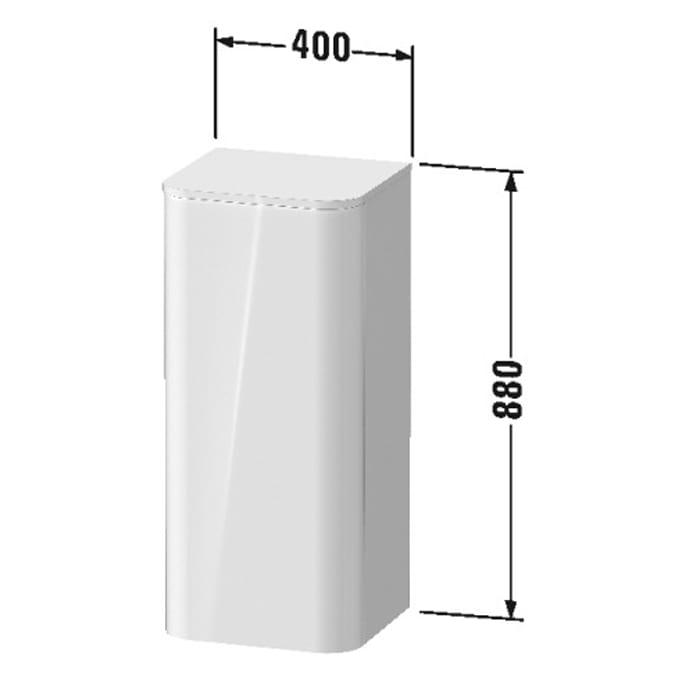 Пенал подвесной Duravit Happy D.2 Plus HP1260L2222 88x40