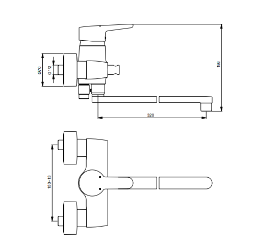 Смеситель для ванны/душа Ideal Standard Connect Blue B9923AA