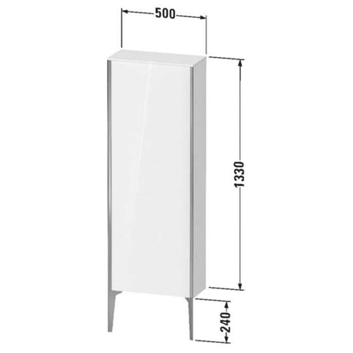 Шкаф подвесной Duravit XViu XV1316LB122 133x50x24