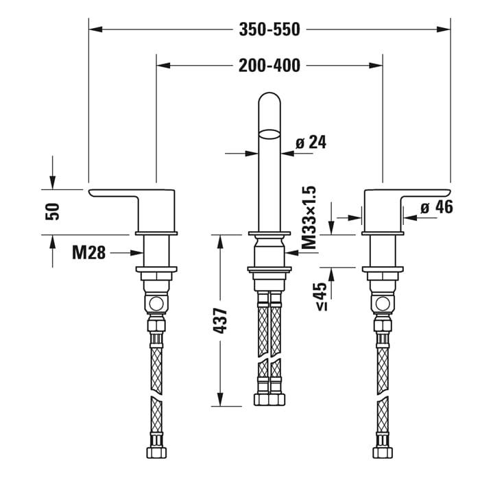 Смеситель для раковины Duravit С.1 C11060004010