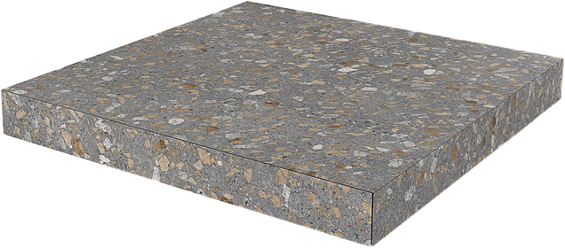 Ступень Угловая Клееная Kerama Marazzi Терраццо Коричневый SG632200R/GCA 33х33