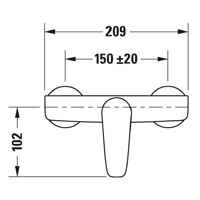 Смеситель для душа Duravit B.1 B14230000010