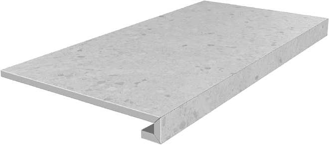 Ступень Клееная Kerama Marazzi Терраццо Серый Свет. SG632400R/GCF 33Х60