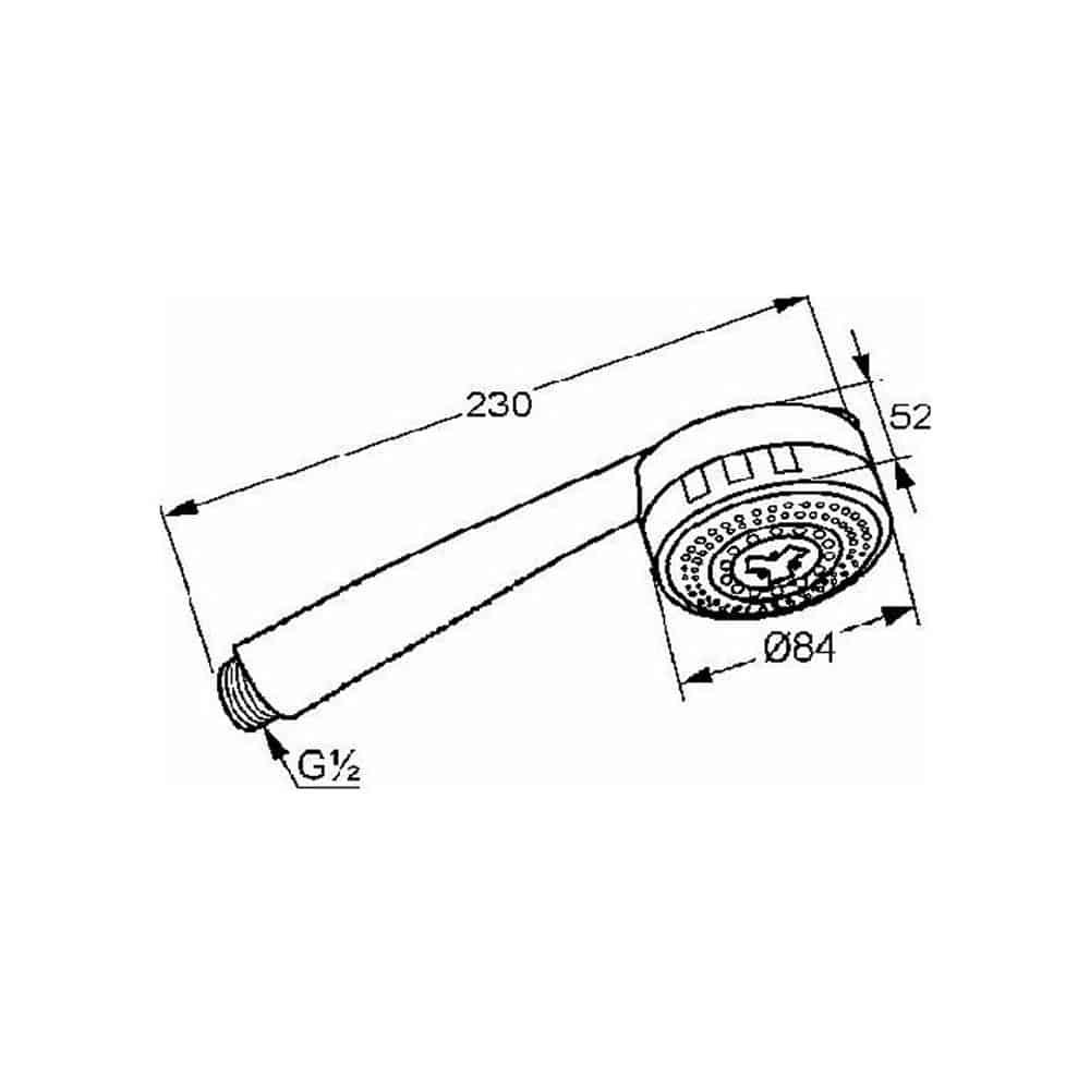 Душевая лейка Kludi Zenta - 6070005-00