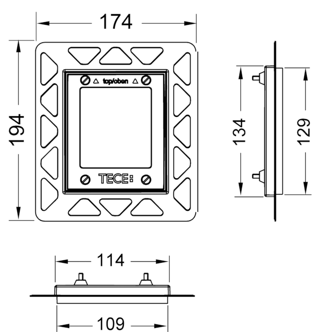 Рамка монтажная Tece TECEloop Urinal 9242647