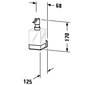 Дозатор Duravit Karee 0099541000