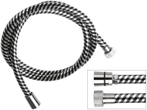 Шланг для душа 150 см. Remer 332CNNC150 (хром, черный)